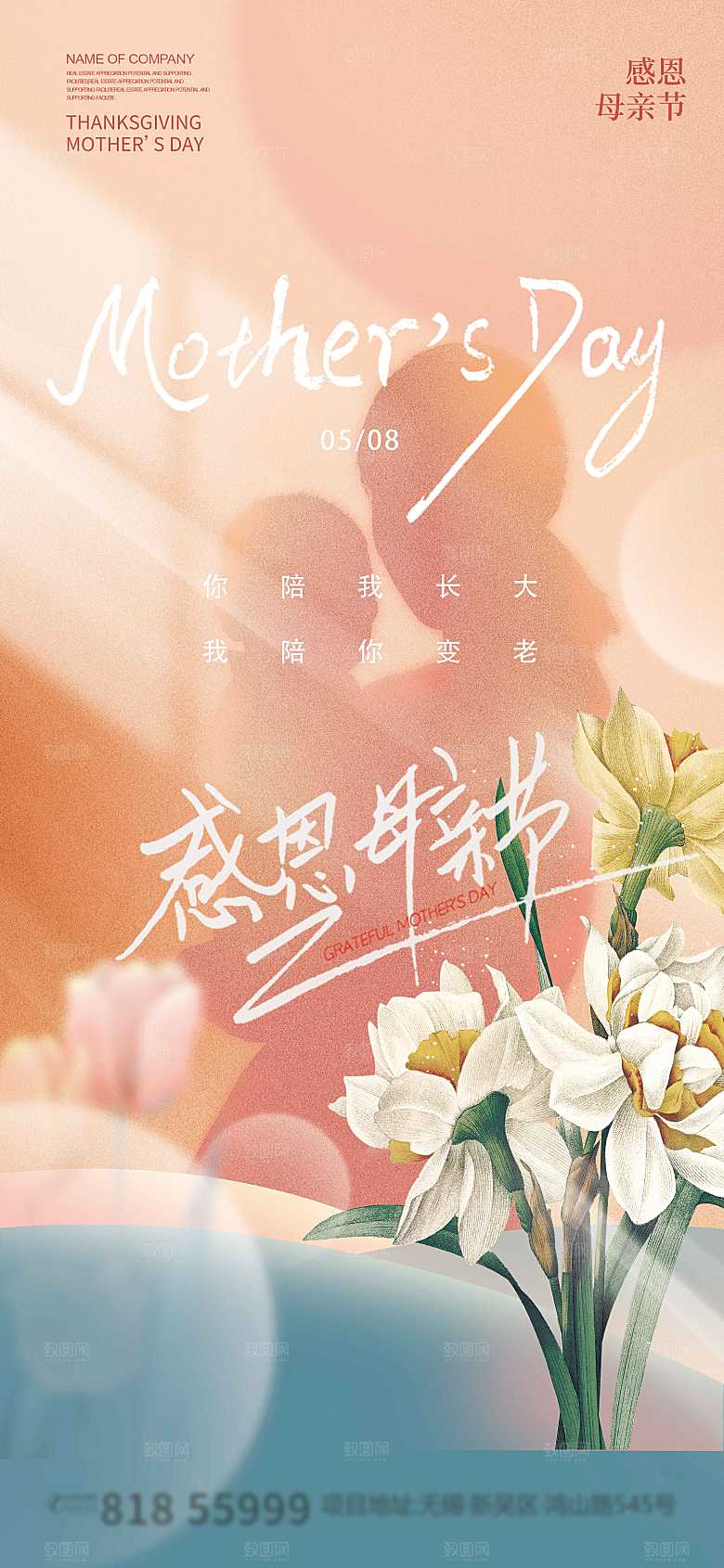 母亲节传统节节日海报设计