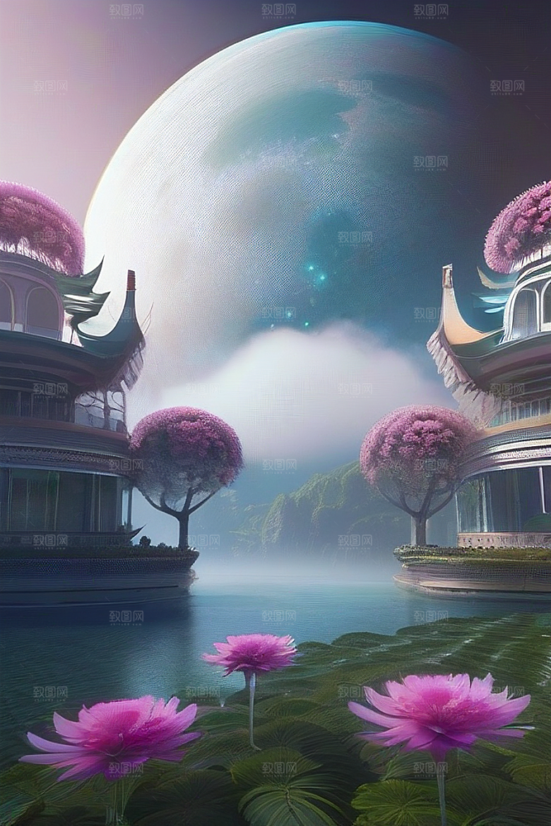 广角镜头下的浪漫超现实