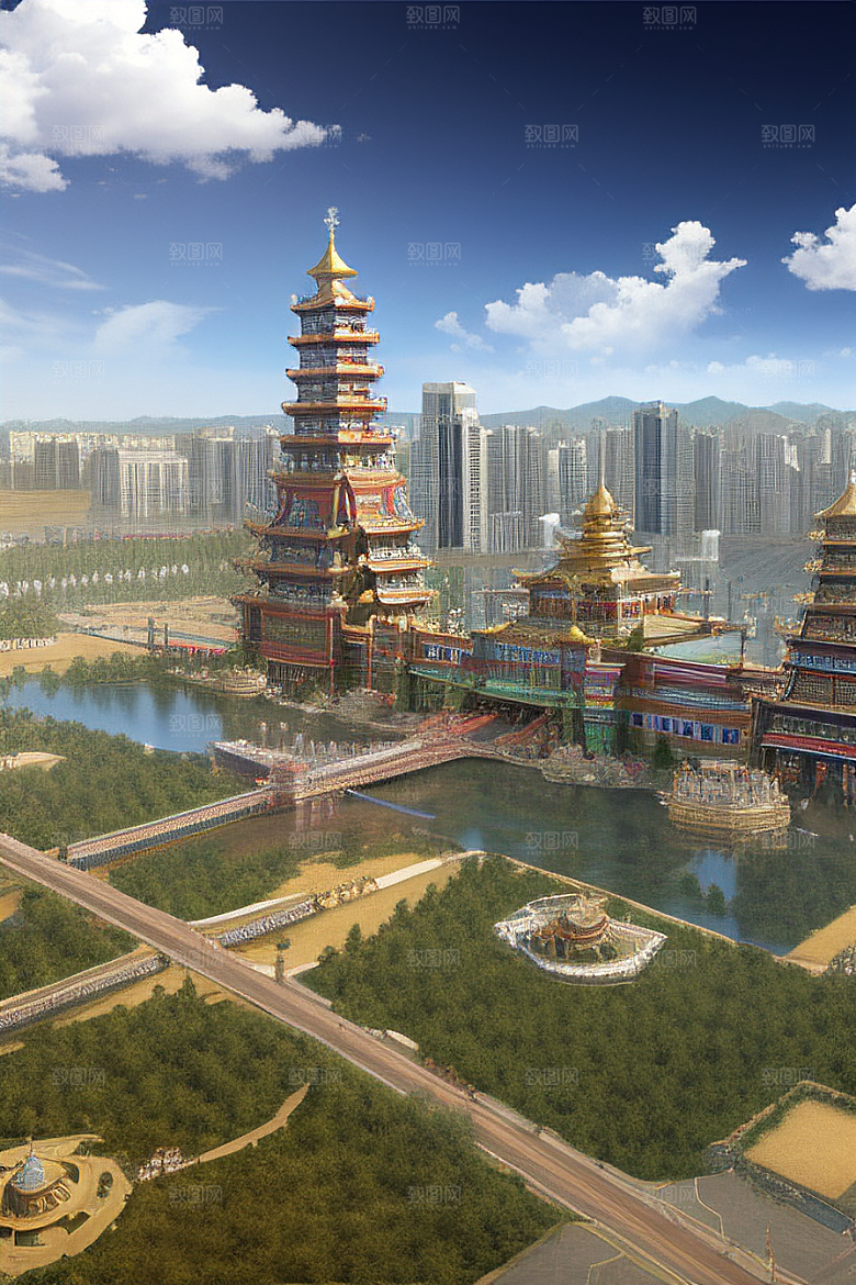 天宫之城CG打造逼真景观