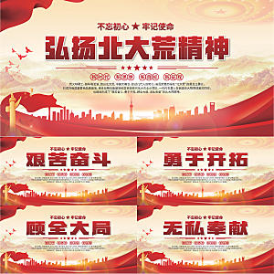 北大荒精神党建展板系列