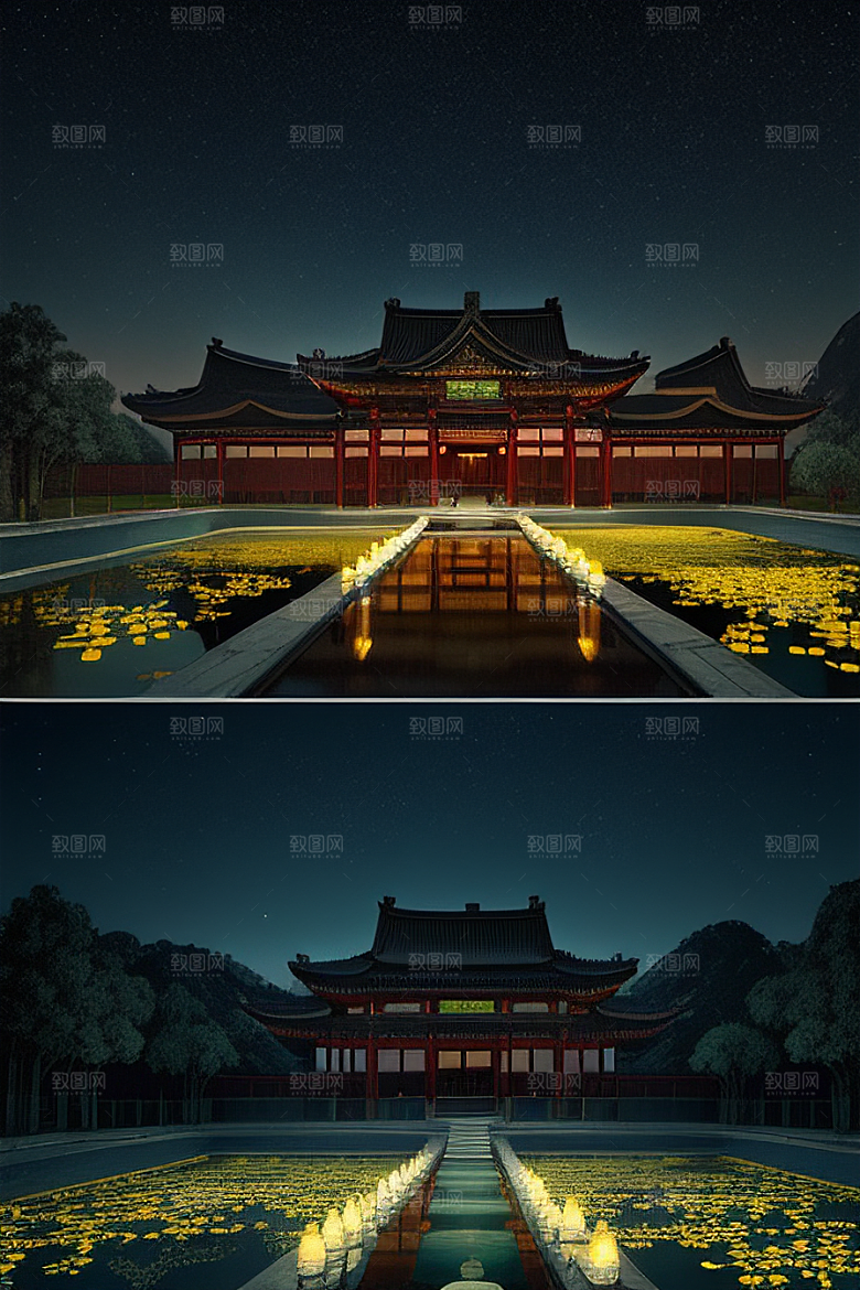 虚拟引擎打造的梦幻宫殿画面
