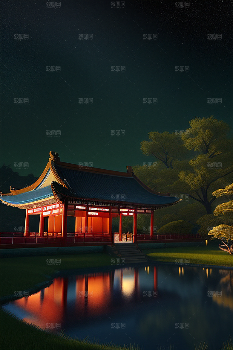 虚拟引擎打造的梦幻宫殿画面