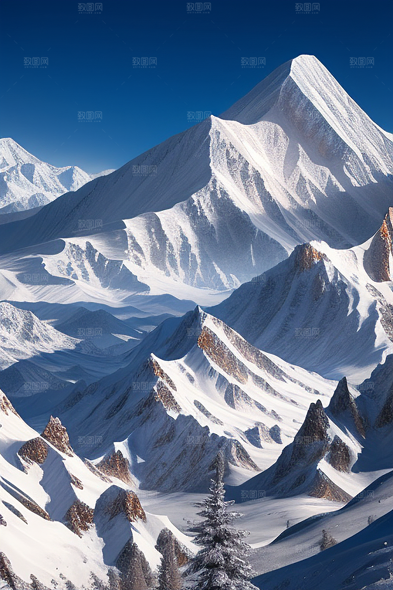 昆仑山之雪宫史诗般的壮丽景色