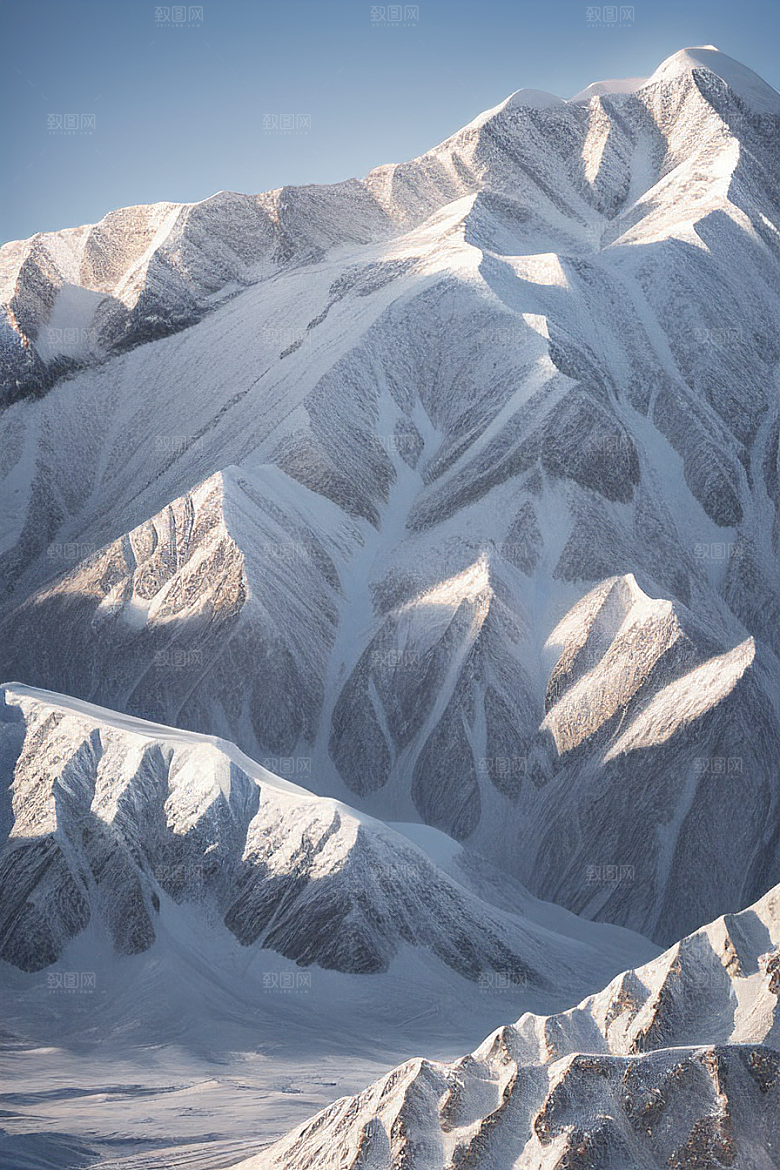 昆仑山之雪宫史诗般的壮丽景色
