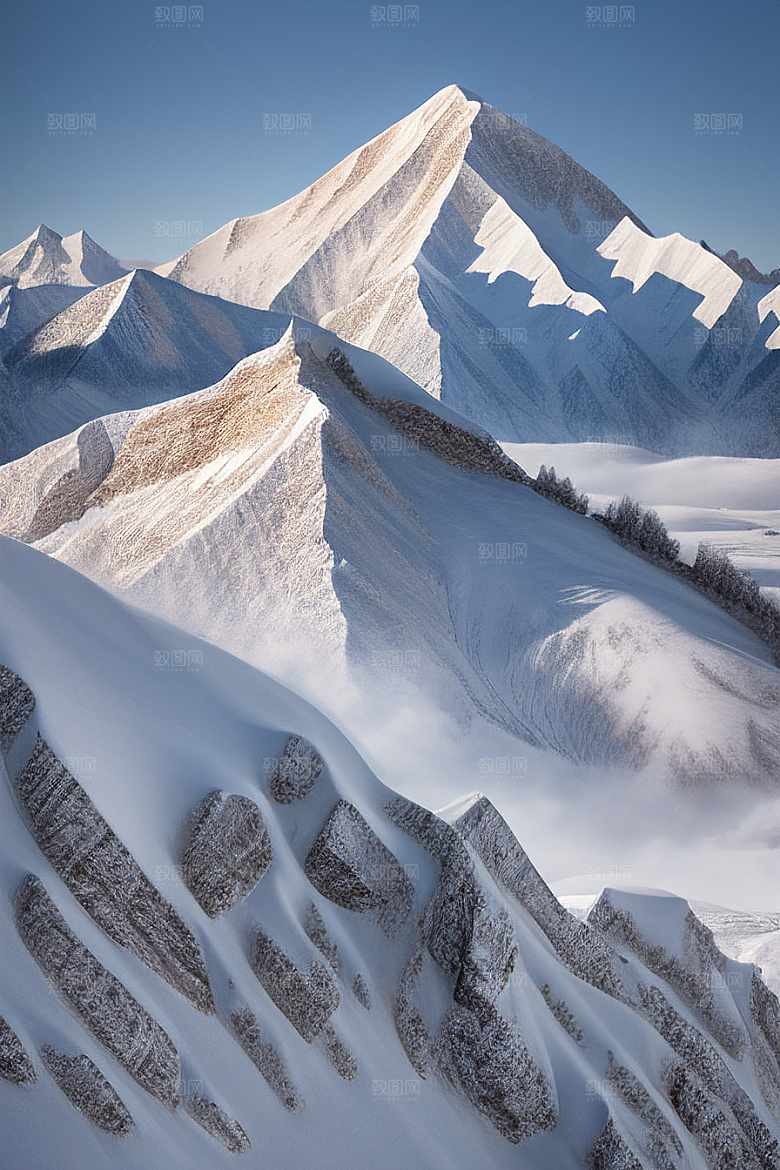 昆仑山之雪宫史诗般的壮丽景色
