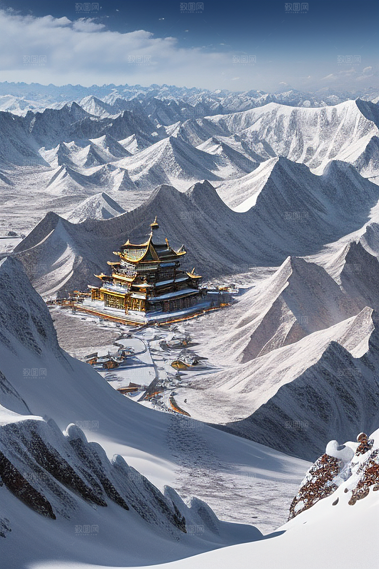 雪宫传说昆仑山的壮丽之地
