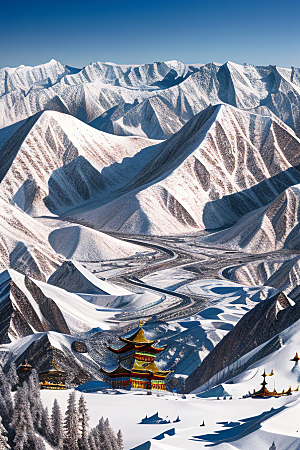 雪宫传说昆仑山的壮丽之地