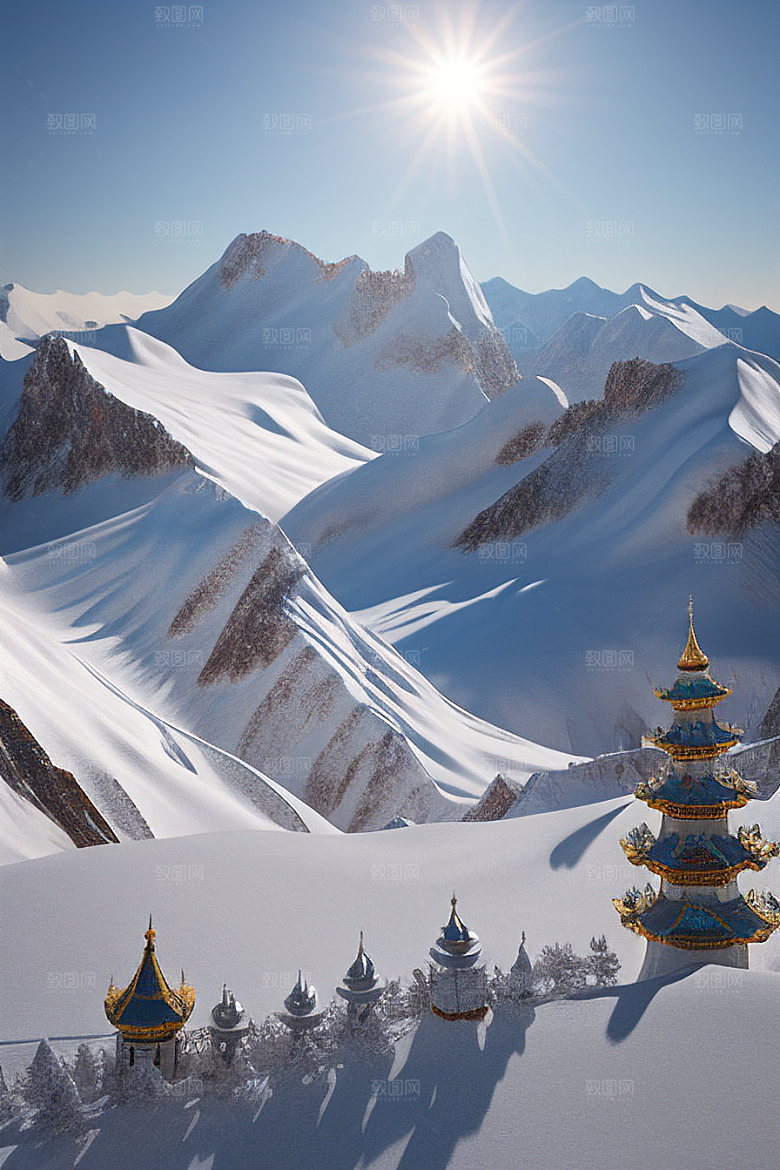 雪宫传说昆仑山的壮丽之地