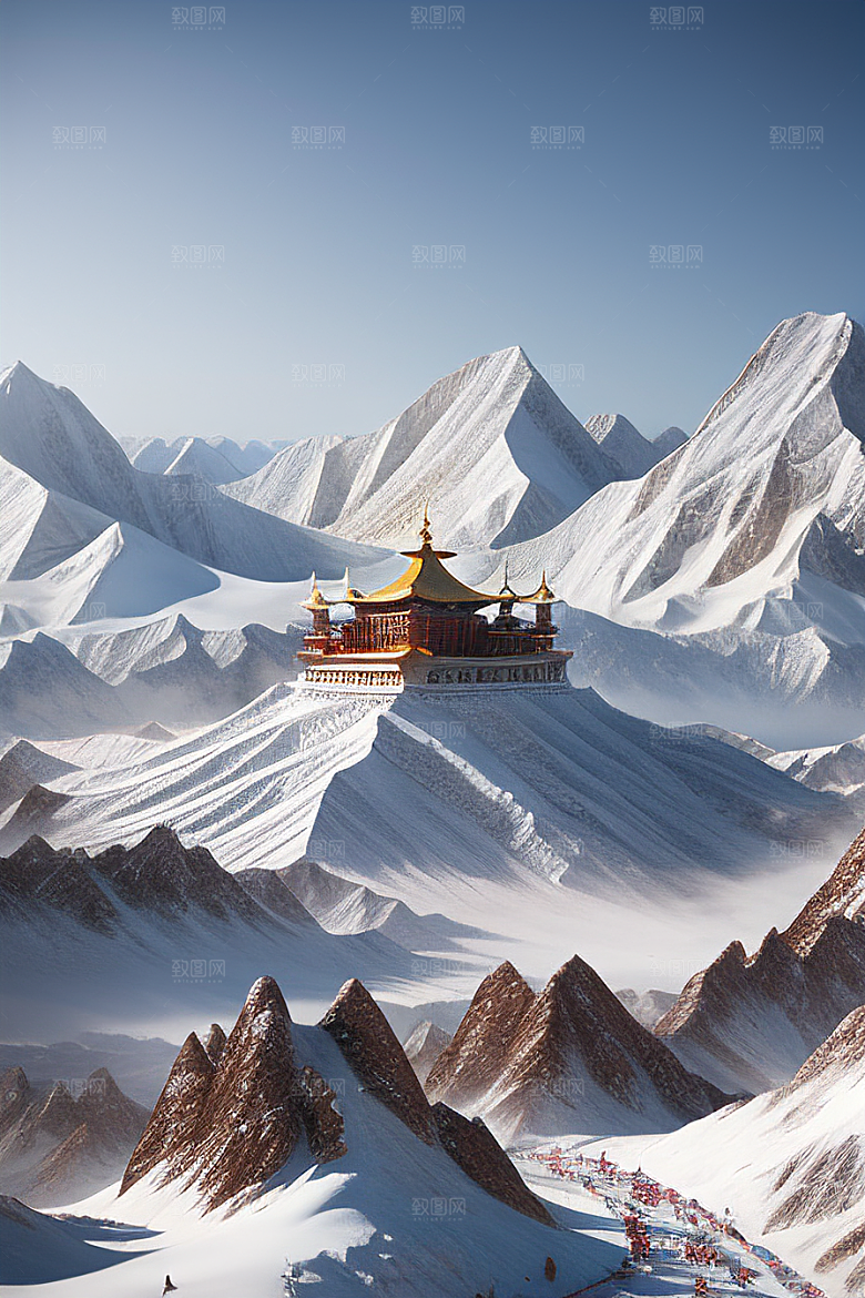 雪宫传说昆仑山的壮丽之地