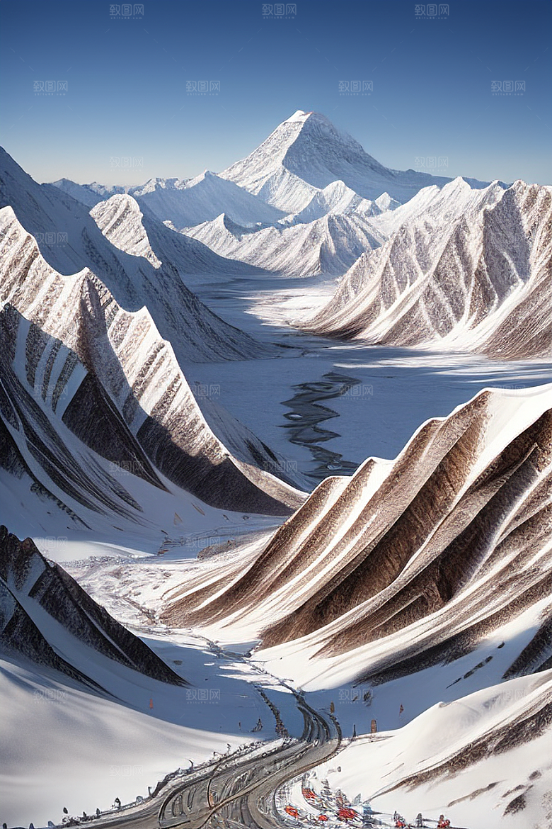 雄伟壮丽的昆仑山雪宫