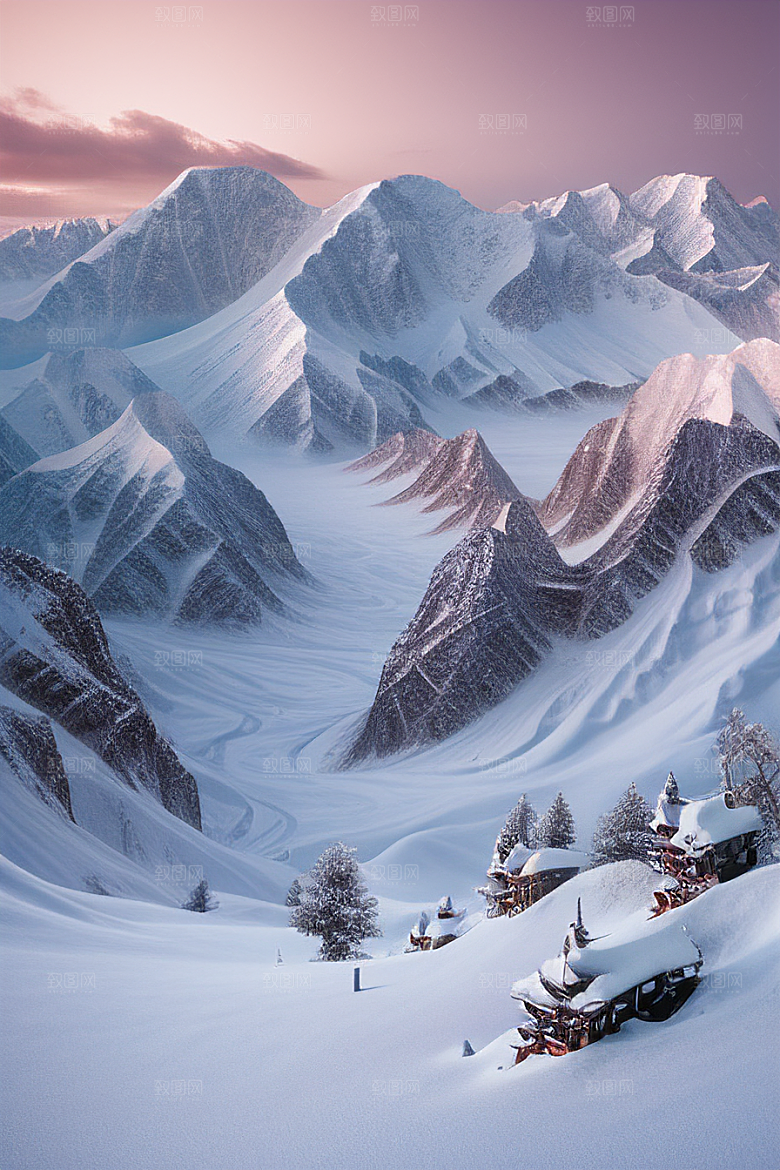 雄伟壮丽的昆仑山雪宫