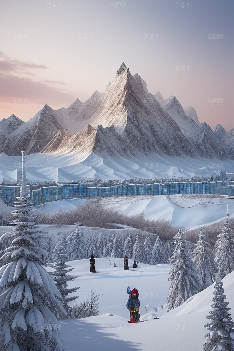 昆仑山雪宫史诗景色