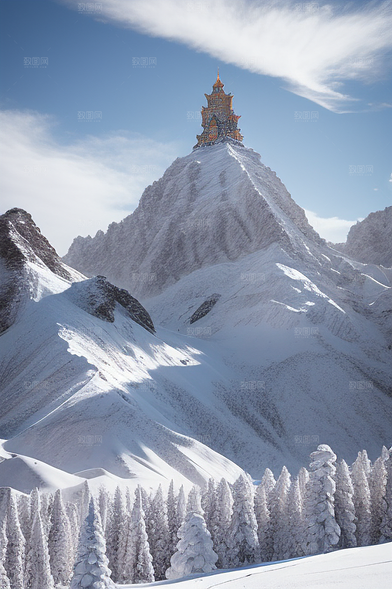 昆仑山雪宫史诗景色