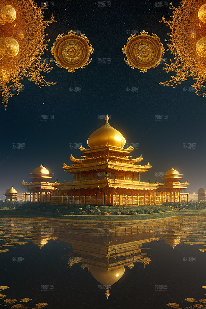 金莲月皓宫金沙海8K高清