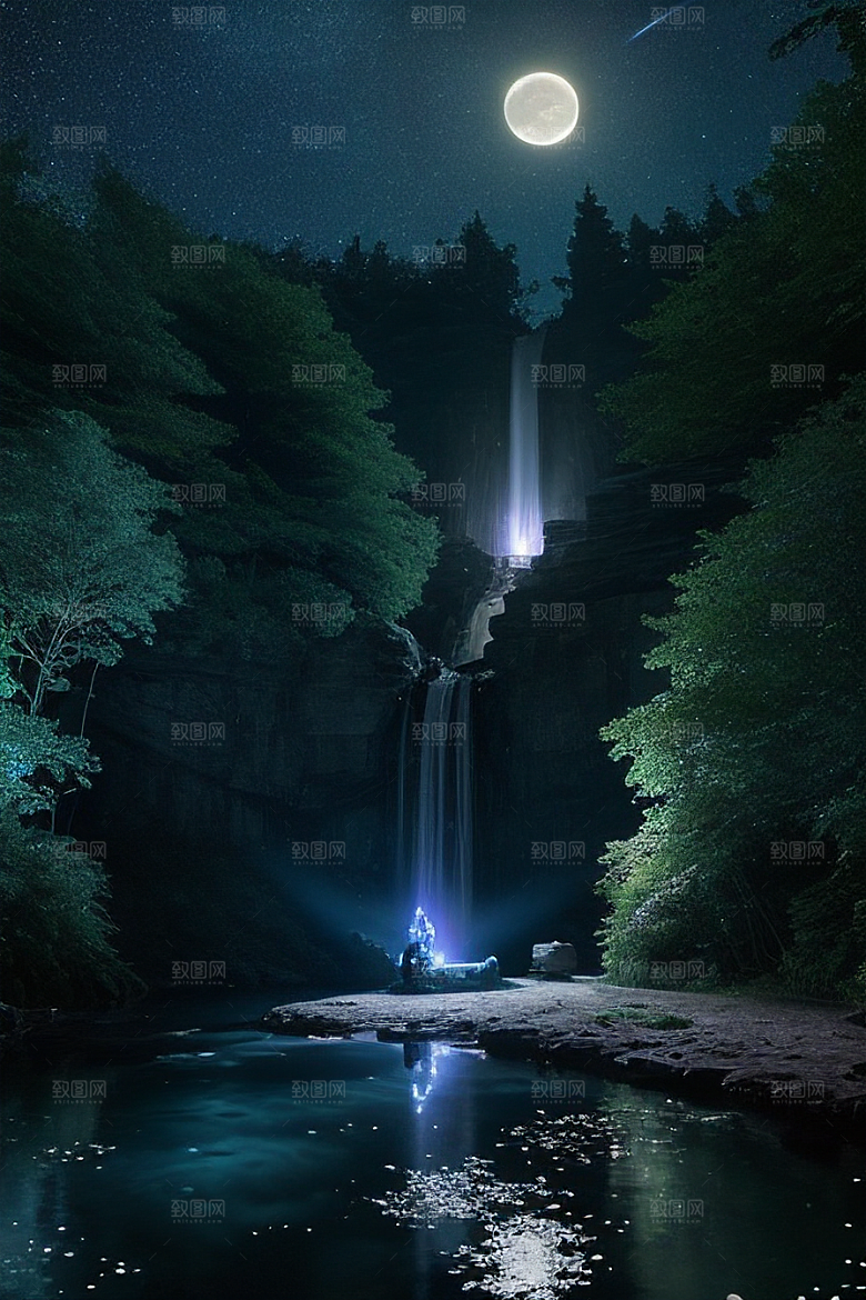 星星如雨的奇景星光河流