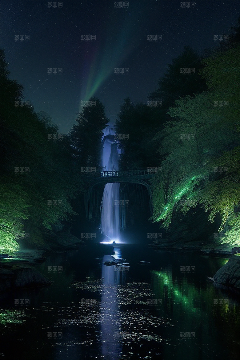 星星如雨的奇景星光河流