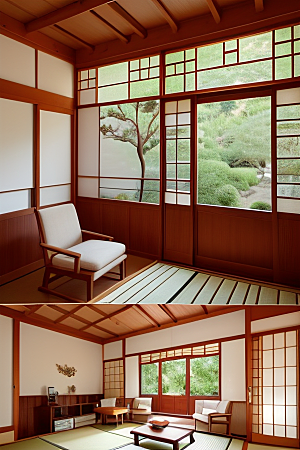 吉卜力风格日式房屋的美丽与舒适