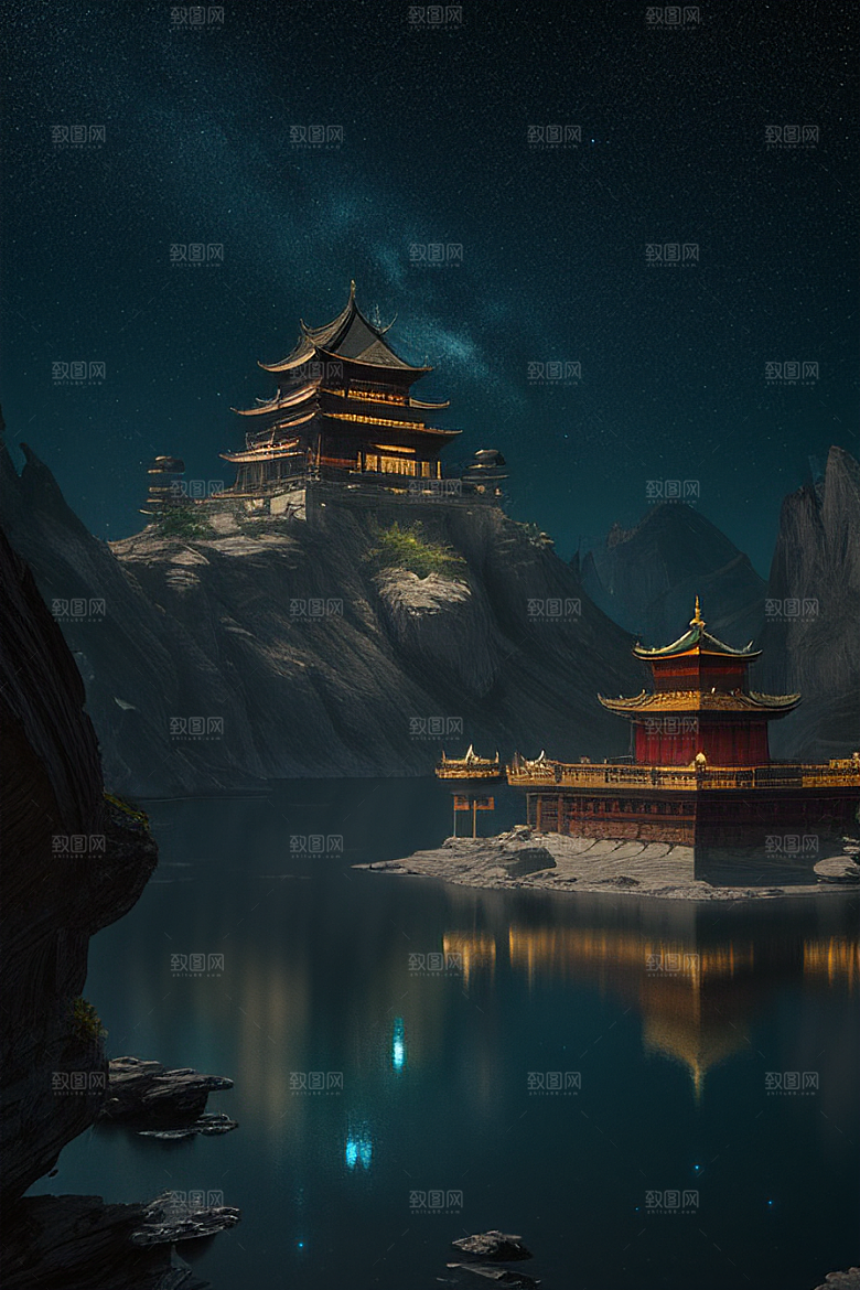 迷幻之光绘画世界