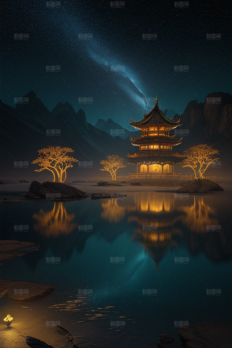 迷幻之光绘画世界