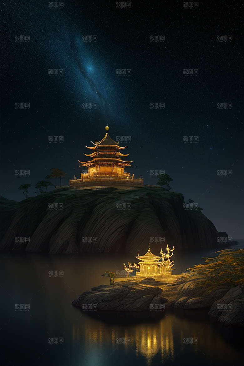 迷幻之光绘画世界