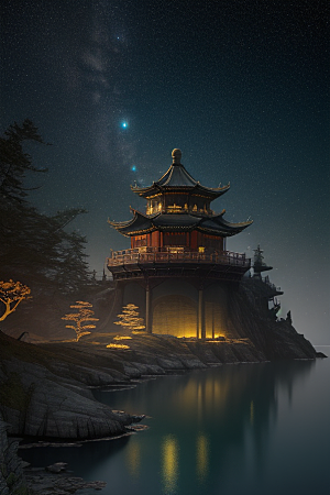 迷幻之光绘画世界
