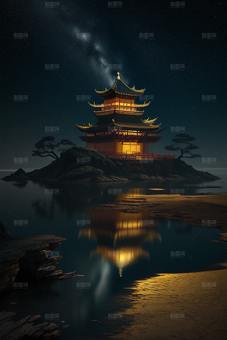迷幻之光绘画世界