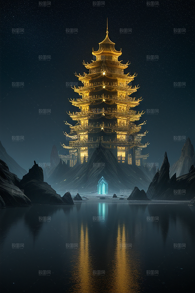 迷幻之光绘画世界