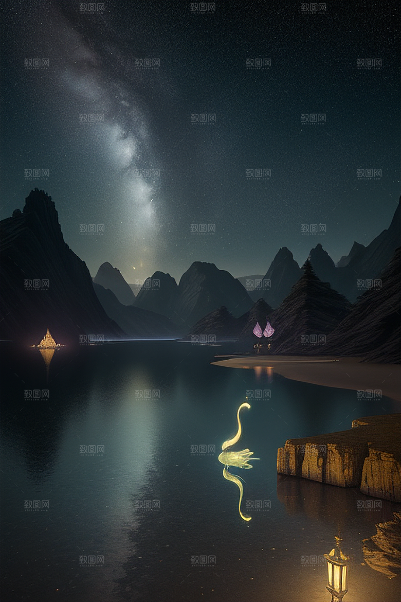 迷幻之光绘画世界