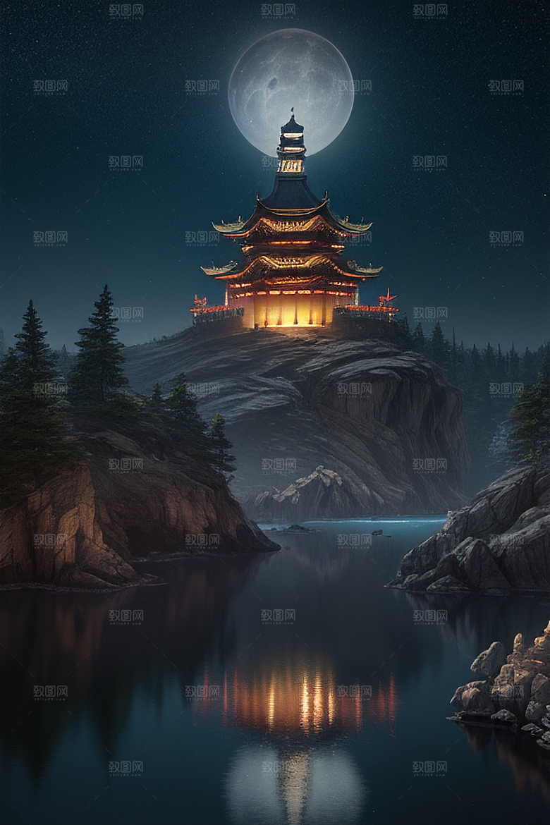 迷幻之光绘画世界