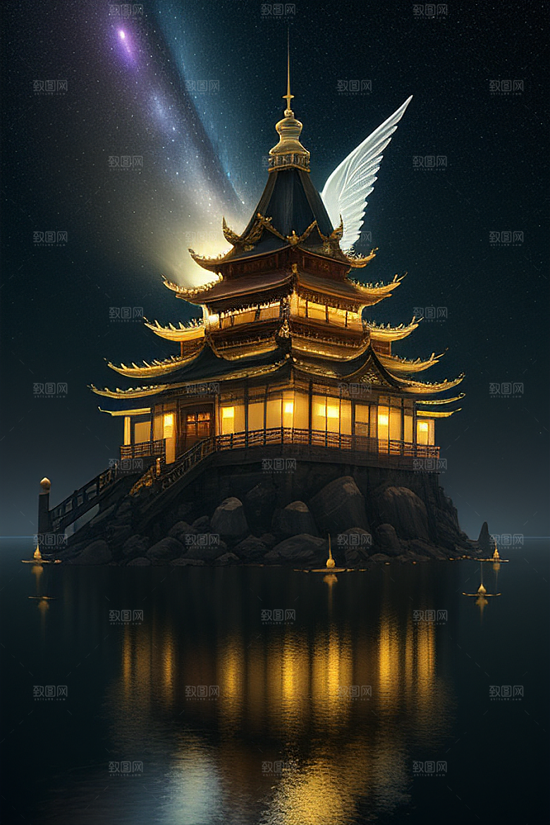 迷幻之光绘画世界