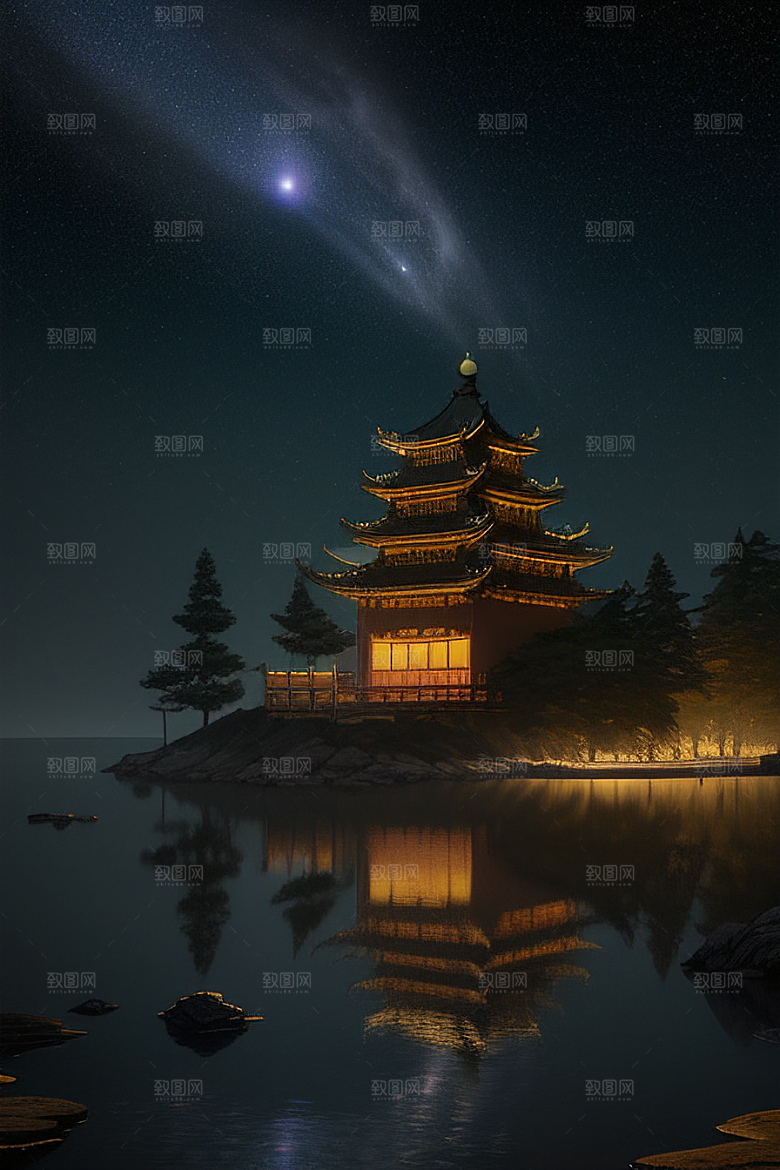 迷幻之光绘画世界