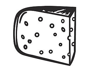 矢量奶酪手绘元素设计