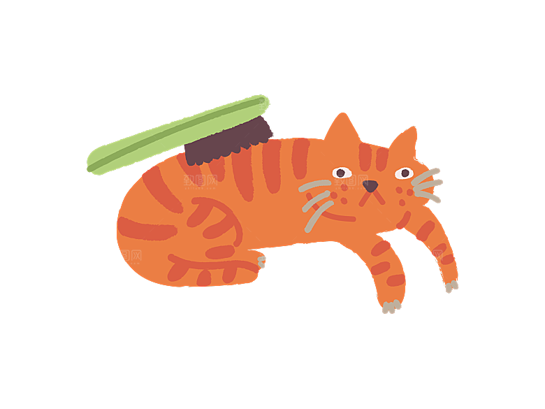 可爱卡通猫咪透明高清图片PNG图素材元素