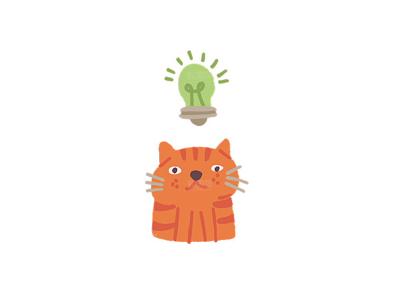 可爱卡通猫咪透明高清图片PNG图素材元素