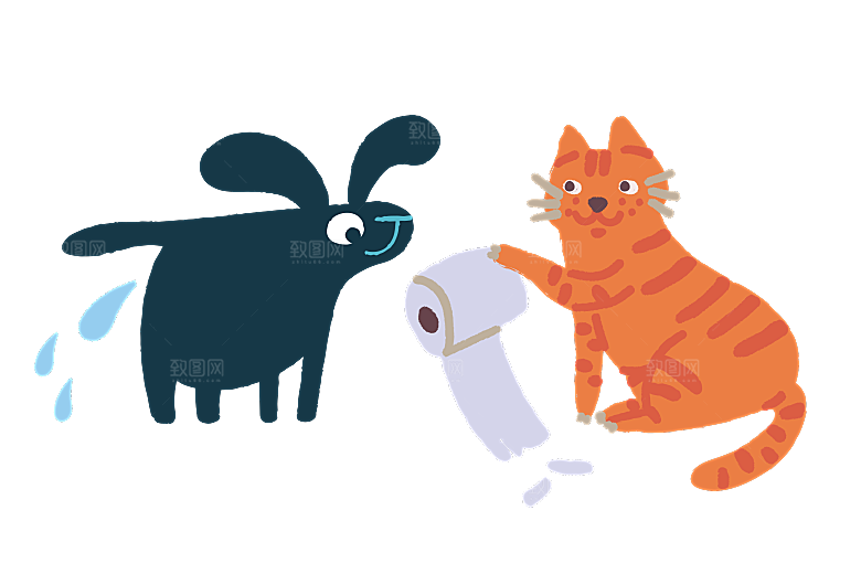 可爱卡通猫咪透明高清图片PNG图素材