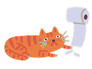 可爱卡通猫咪透明高清图片PNG图素材