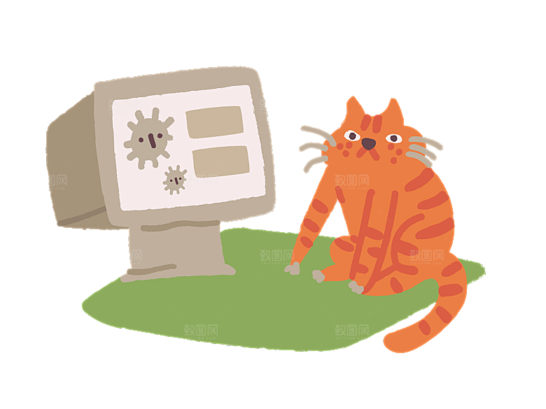 可爱卡通猫咪透明高清图片PNG图素材