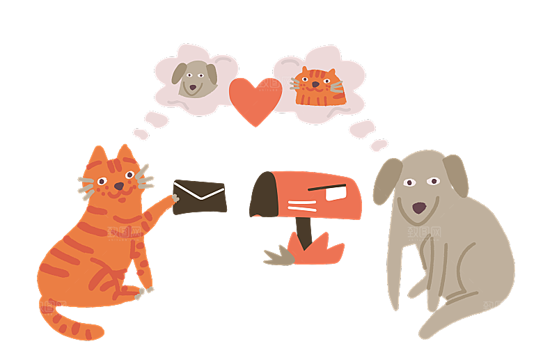 可爱卡通猫咪透明高清图片PNG图素材元素