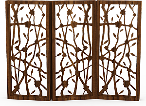 中国风中式古风木质木纹窗户窗花边框