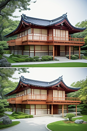 吉卜力风格日式舒适小屋