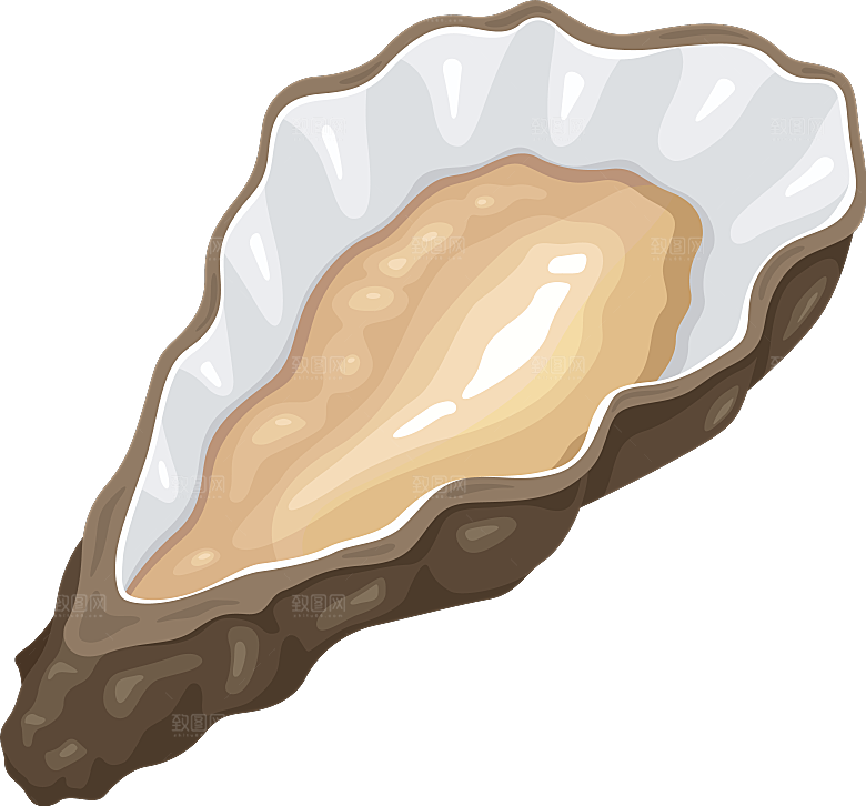 手绘动物海鲜鱼类螃蟹虾 食物插画素材元素