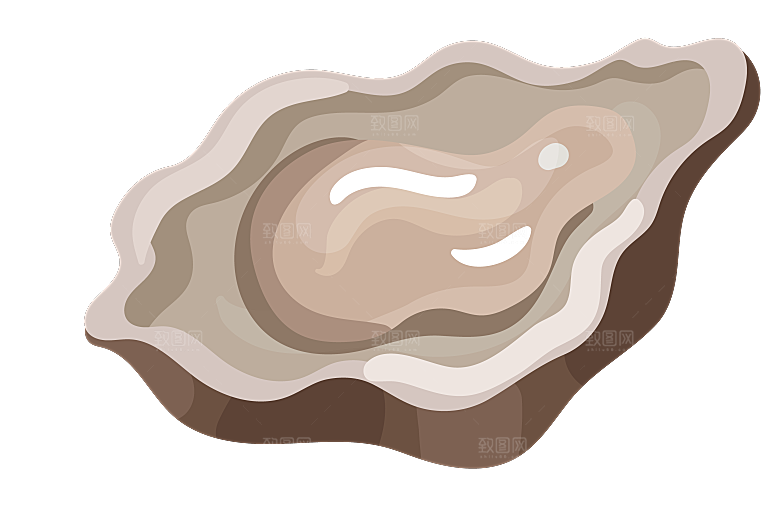 手绘动物海鲜鱼类螃蟹虾食物插画素材元素
