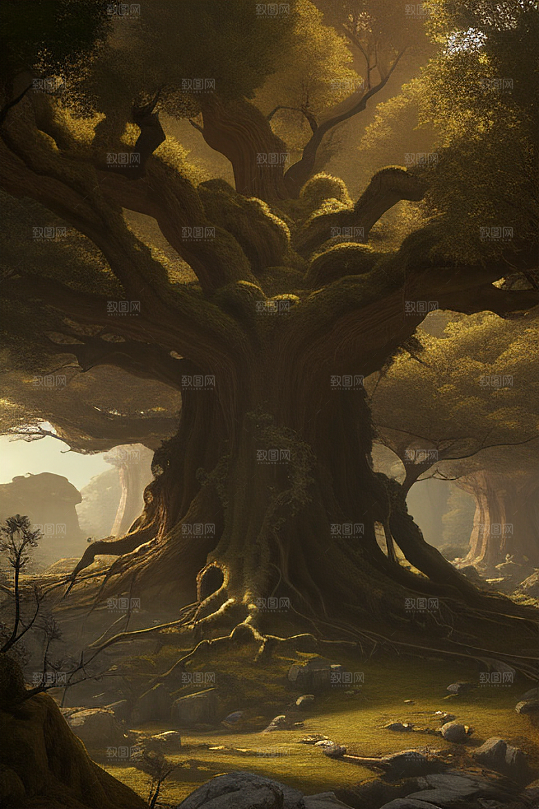 融入细节的古树宫殿