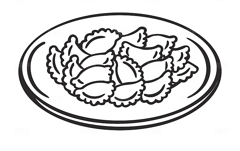 矢量卡通饺子蒸饺素材