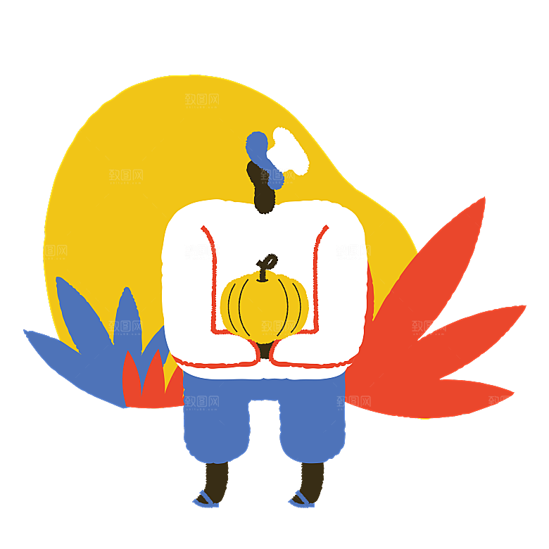 趣味卡通人物小人办公生活 智能科技素材