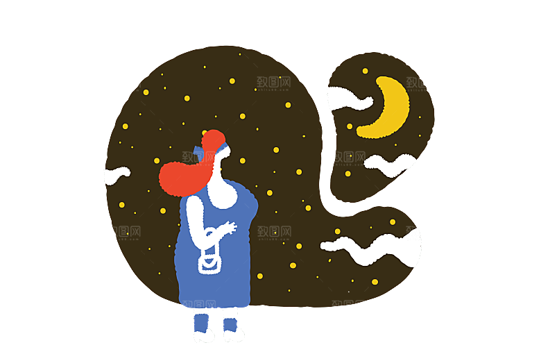 趣味卡通人物小人办公生活智能科技元素素材