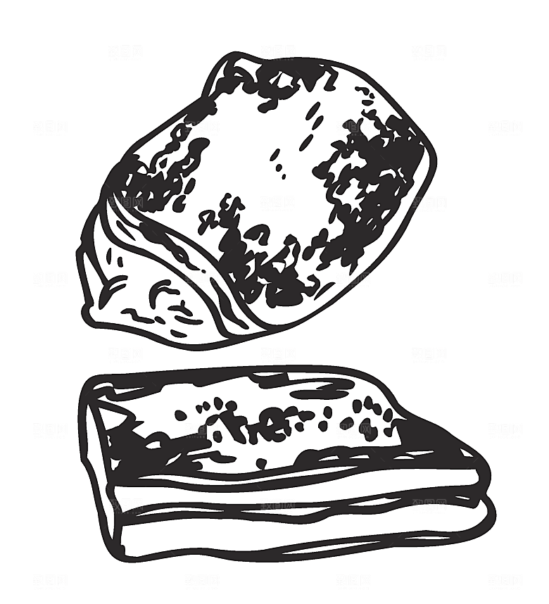 矢量肉类火腿牛排素材