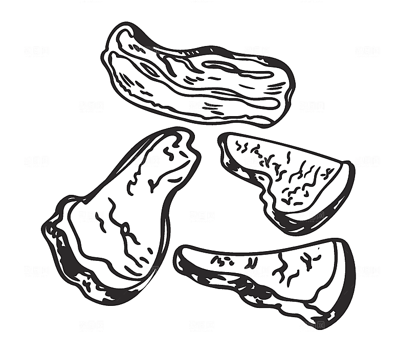 矢量肉类火腿牛排素材