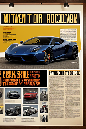 杂志海报里的正品超级汽车解析