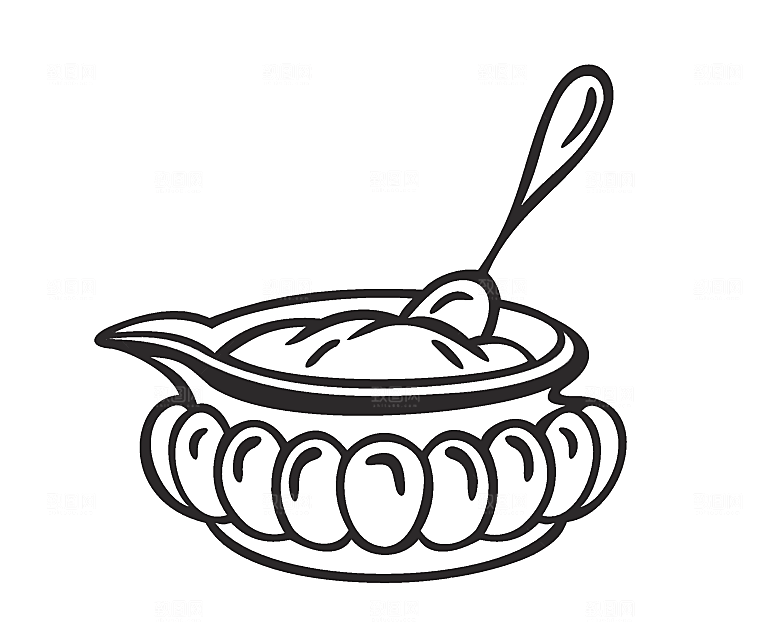 矢量美食养生汤素材